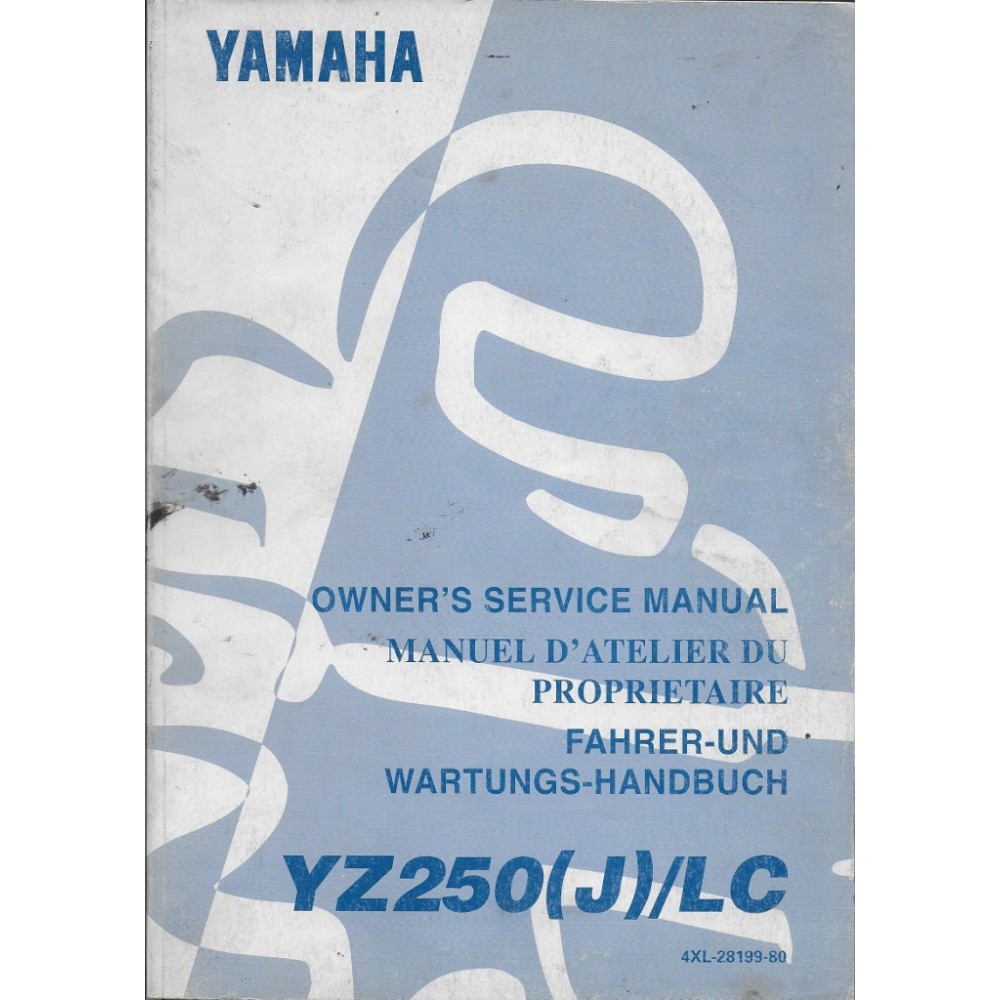 Manuel atelier YAMAHA YZ 250 (J) LC 1997
