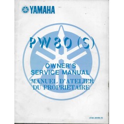 Manuel atelier YAMAHA PW 80 (S) Type 21W de 1986