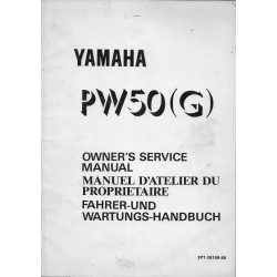 Manuel atelier YAMAHA PW 50 (G) de 1995 Type 3PT