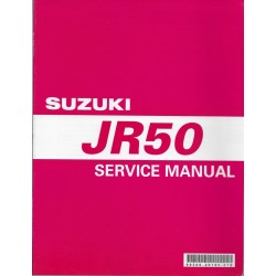 SUZUKI JR 50 Y de 2000 (manuel atelier 08 / 1999) en anglais
