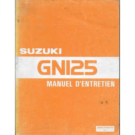 Manuel atelier SUZUKI GN 125 1983 à 1991   (02 / 1991) 