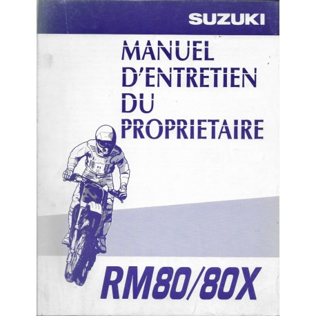 SUZUKI RM 80 / 80 X  modèle 19978  (05 / 1997)