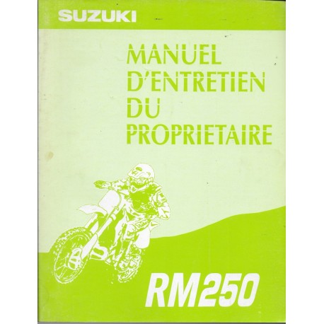 Manuel atelier SUZUKI RM 250 R (07/1993) modèle 1994