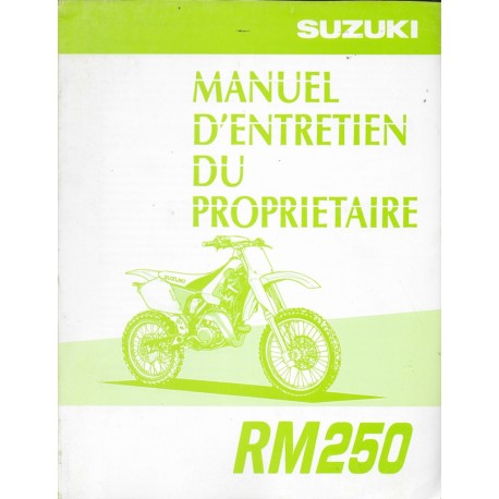 SUZUKI RM 250 W modèle 1998  (08 / 1997)