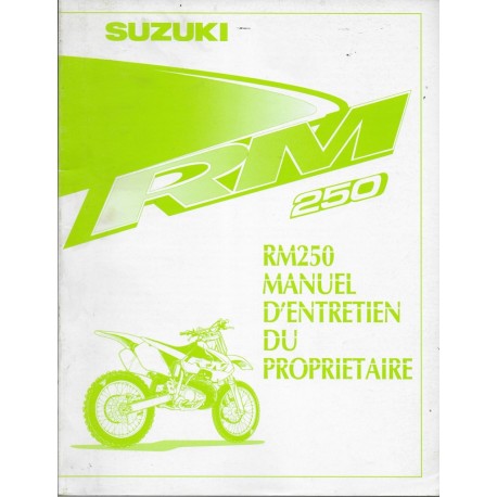 SUZUKI RM 250 X modèle 1999  (08 / 1998)