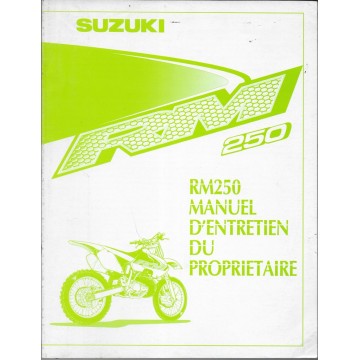 SUZUKI RM 250 Y modèle 2000  (07 / 1999)