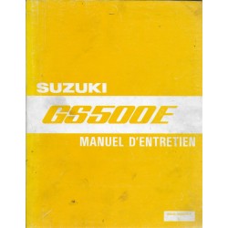 Manuel atelier SUZUKI GS 500 E  (02 / 1991)  
