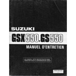 Manuel atelier SUZUKI GSX 550 E / GS 550 de 1984 à 1987 
