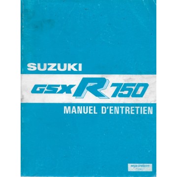 Manuel atelier SUZUKI GSX-R 750 de 1985 à 1987 (04 / 1987)