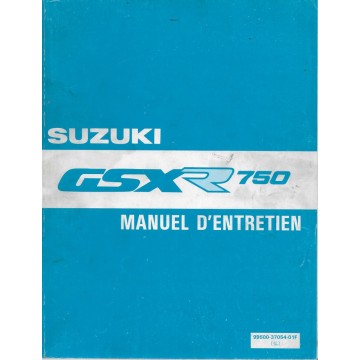 Manuel atelier SUZUKI GSX-R 750 de 1988 à 1990 (02 / 1991) 