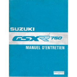 Manuel atelier SUZUKI GSX-R 750 de 1988 à 1990 (02 / 1991) 