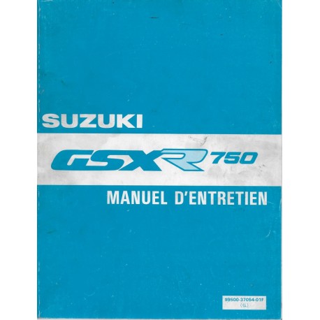 Manuel atelier SUZUKI GSX-R 750 de 1988 à 1990 (02 / 1991) 