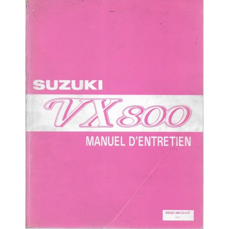 Manuel atelier SUZUKI VX 800 de 1990 à 1992 (03 / 1992) 