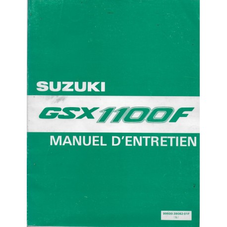 Manuel atelier SUZUKI GSX 1100 F (11 / 1990) 