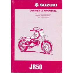 SUZUKI JR 50 (Manuel utilisateur 04 / 1996) en anglais