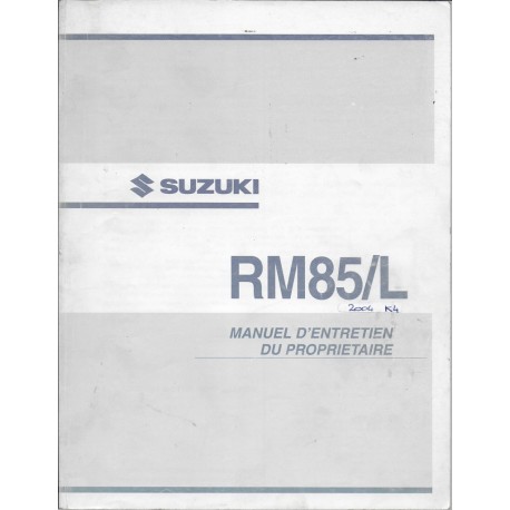 SUZUKI RM 85 modèle 2004  (07 / 2003)