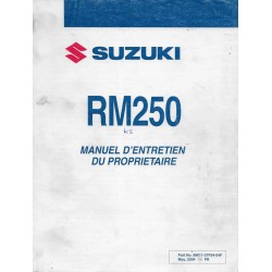 SUZUKI RM 250 K5 modèle 2005  (05 / 2004)