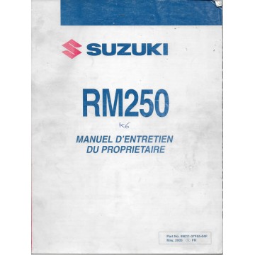 SUZUKI RM 250 K6 modèle 2006  (05 / 2005)
