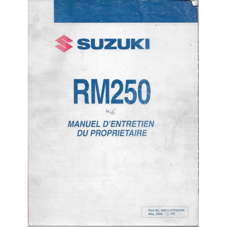 SUZUKI RM 250 K6 modèle 2006  (05 / 2005)
