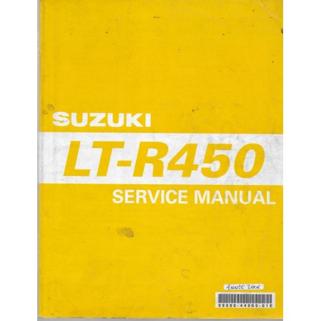 Manuel atelier SUZUKI LT-R 450 K6 (12 / 2005)