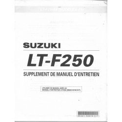 Manuel atelier additif SUZUKI LT-F 250 K6 de 2006