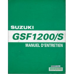 Manuel atelier SUZUKI GSF 1200 (1996  à 1999 inclus)