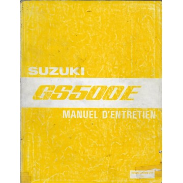 Manuel atelier SUZUKI GS 500 E  (03 / 1997)  