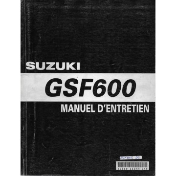 Manuel atelier  SUZUKI GSF 600 (1995 à 1999)  (05 / 2002) 