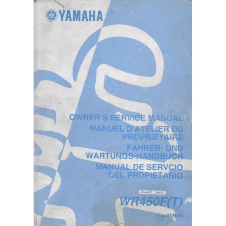 YAMAHA WR 450 F (T) de 2005  type 5TJ