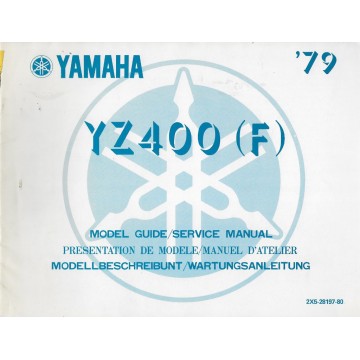 Manuel atelier YAMAHA YZ 400 (F) 1979 type 2X5