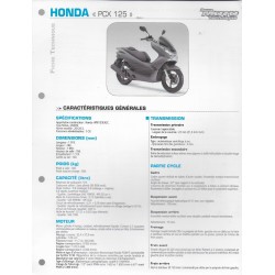 HONDA PCX 125 (2012 et 2013) Fiche RMT