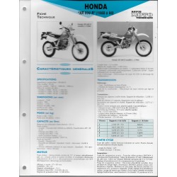HONDA XR 600 R (1988 à 1990) Fiche RMT