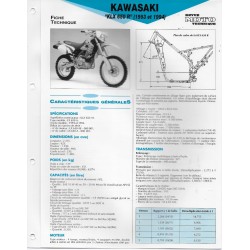 KAWASAKI KLX 650 R (1993 et 1994)  (Fiche RMT)