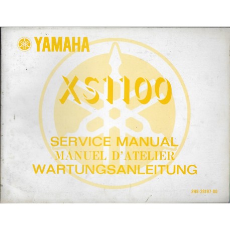 YAMAHA XS 1100 type 2H9 (manuel atelier 01 / 1978) 