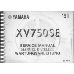 YAMAHA XV 750 SE  (manuel atelier 02 / 1981) type 5G5