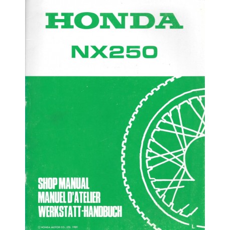 HONDA NX 250 R(additif  jdécembre 1989)