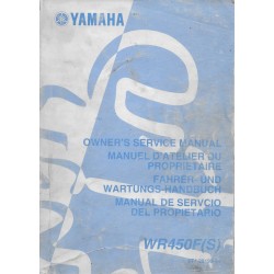 YAMAHA WR 450 F (S) de 2004  type 5TJ