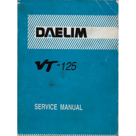 DAELIM VT 125 (manuel atelier en anglais)