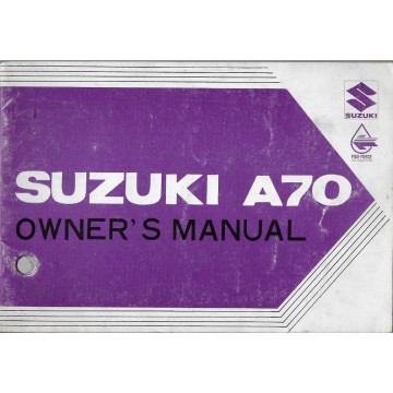 SUZUKI A70 de 1969 (Manuel utilisateur 03 / 1969)