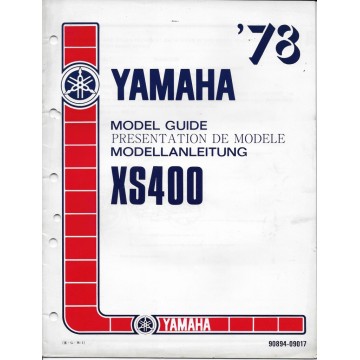 YAMAHA XS 400 1978  (Présentation modèle 10 / 1977)