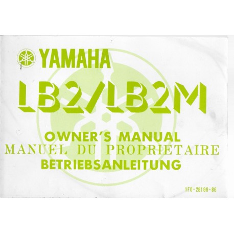 YAMAHA LB2 / LB2M /  type 1F0  (modèle 1980)