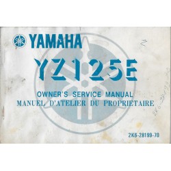 YAMAHA  YZ125 E type 2K6 modèle 1978