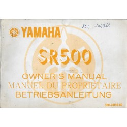 YAMAHA SR 500 de 1979 type 3H0