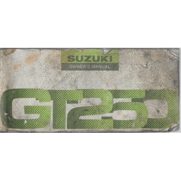 SUZUKI GT 250 (manuel utilisateur en anglais  03  / 1976)