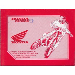 HONDA CR 500 R 1994  (manuel de base)  Type ML3 (06/93)