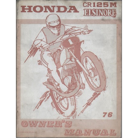 HONDA CR 125 M Elsinore de 1976 Type K2