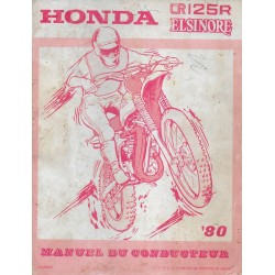 HONDA CR 125 R de 1980  (Manuel de base 10 / 1979)  