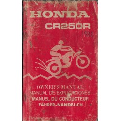 HONDA CR 250 R de 1982 (manuel utilisateur 10 / 1981) 
