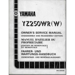 YAMAHA YZ 250 WR (W) type 3RB (manuel atelier 10 / 1988) 