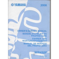 YAMAHA WR 450 F (X) de 2008  type 5TJ